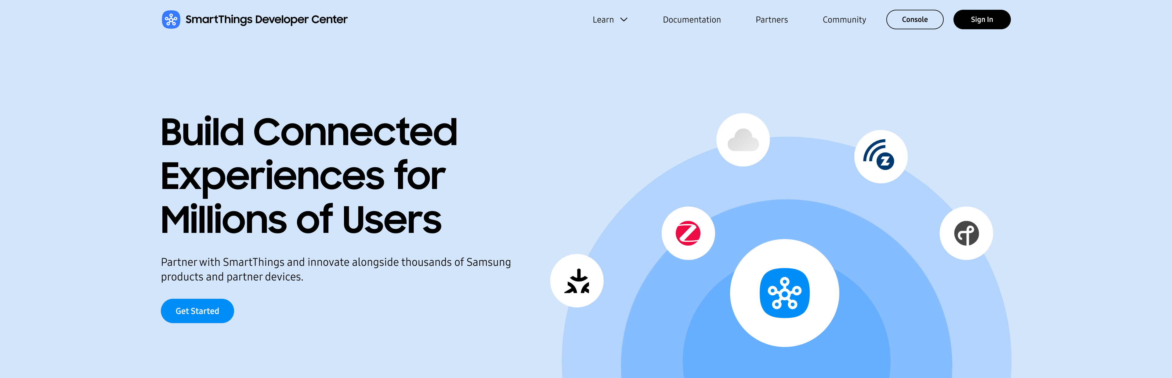 SmartThings Developer Center Header Image