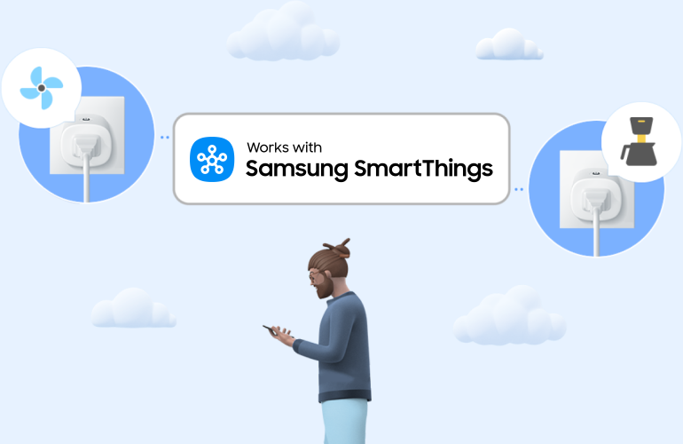 Works with Samsung SmartThings