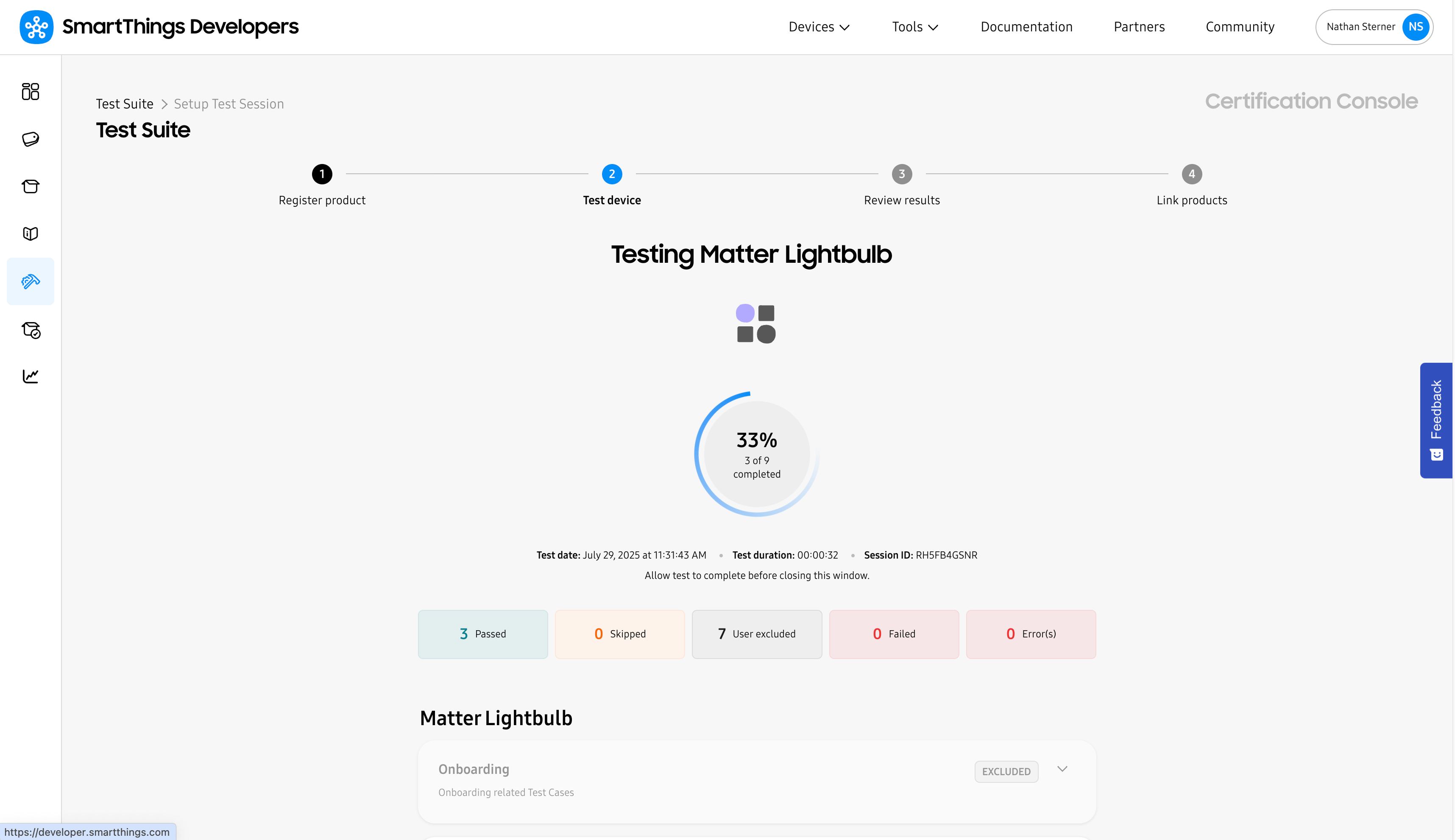 SmartThings Test Suite - In Progress