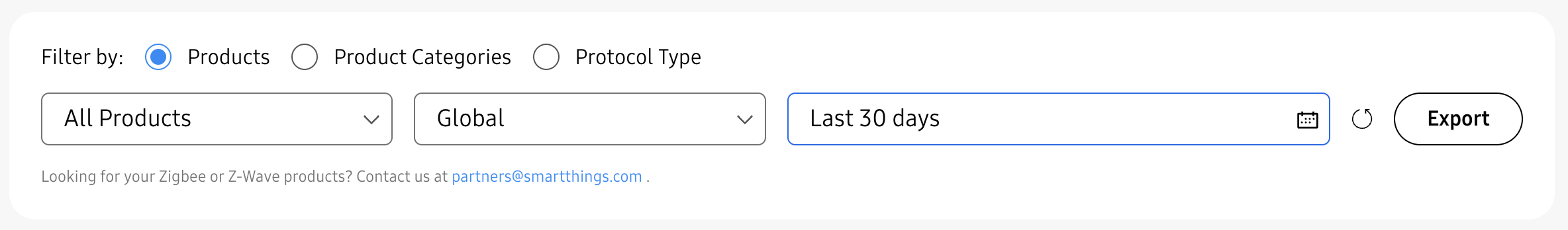 SmartThings Analytics Search