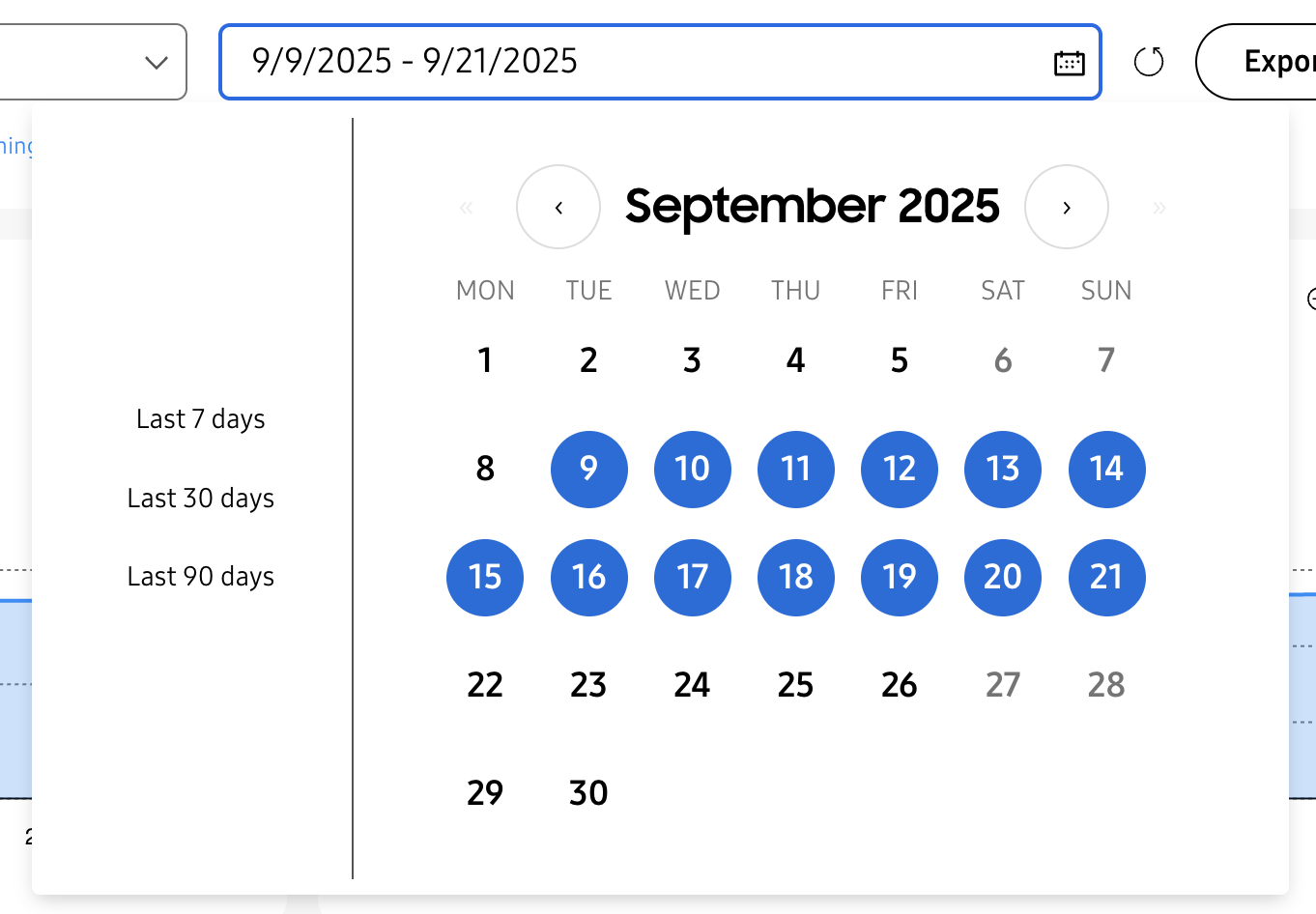 SmartThings Analytics Search by Date